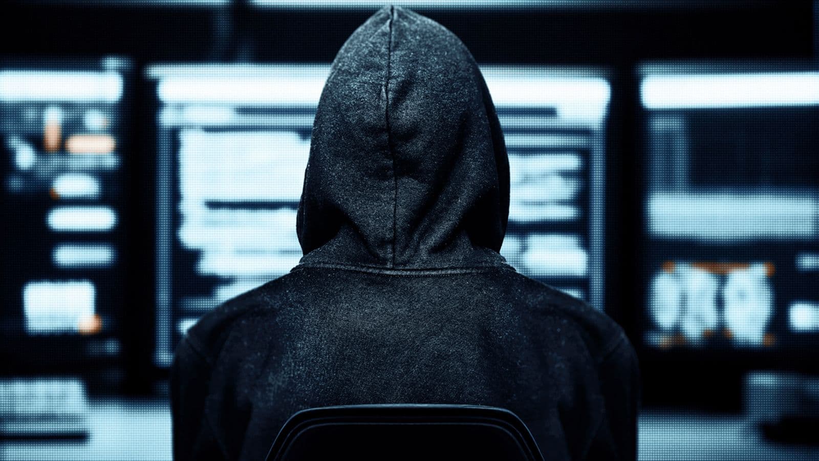 Cybersecurity hacker illustration
